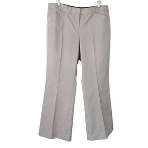 Express trousers, boot cut, medium rise,  pinstripes
